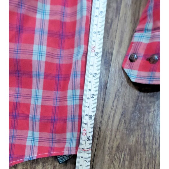 Paddock Club by Arrow Men's Long Sleeve Button Down Long Sleeve Plaid Medium - Picture 6 of 11